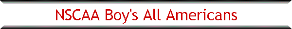 NSCAA Boy's All Americans