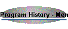 Program History - Mens Records